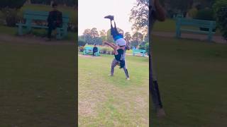 😱💪🏻🫀Gymnastic flipper youtubevideo dackflip flip stunt punjabisong backflip [upl. by Airlee141]