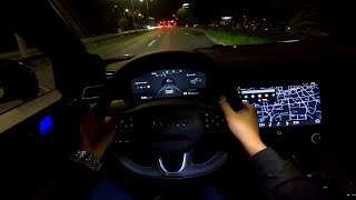 2020 Lynk amp Co 01 15TD Plugin Hybrid 261 HP POV Night Test drive CARiNIK Great PHEV SUV [upl. by Aidil]