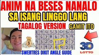 TAMANG PAGGAMIT NG SWERTRES ANGLE GUIDE NA ARAW2X ANG PANALO MO  67 beses sa loob ng Isang linggo [upl. by Aivato]