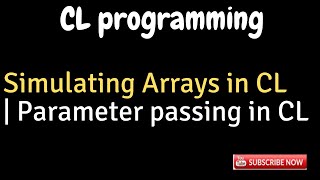 IBM i AS400 Tutorial iSeries System i  Simulating Arrays in CL amp Parameter passing in CL program [upl. by Noivart]