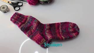 Socken stricken für Anfänger  Teil 1 [upl. by Windzer171]