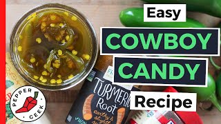 Candied Jalapeño Peppers  Cowboy Candy Recipe  Pepper Geek [upl. by Acirea]