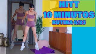 HITT 10 MINUTOS Cardio y Core RUTINA 623  Ana Emilia VIDA [upl. by Enyledam]