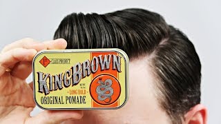 King Brown Original Pomade  recenzja woskowej pomady do włosów [upl. by Annairol853]