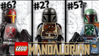 The 6 BEST LEGO Star Wars Mandalorian Minifigs [upl. by Adnauqaj324]