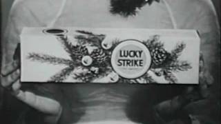 50s Lucky Strike Cigarette commercial with quotChristmasquot theme [upl. by Eniamrej]