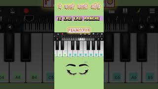 Ye kali kali aankhen hindi songs piano pianosong shorts [upl. by Grata]