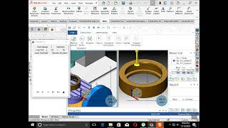 IN SOLIDCAM DOUBLE SIDE CHAMFER SINGLE SETTING [upl. by Ardnoik]