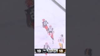 Chubb gets in Browns Lead With 57 Seconds left footballshorts nickchubb [upl. by Arikihs]