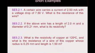 GP2L05P2Ohms Law and Resistance [upl. by Eisdnyl348]