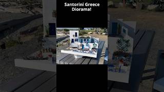 Super Realistic Miniature Santorini Greece Diorama santorini miniature diorama [upl. by Aztiram]