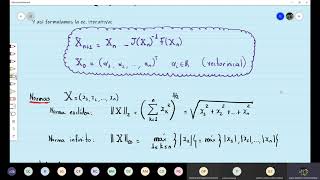 Clase virtual  Método de NewtonRaphson para sistemas de ecuaciones no lineales [upl. by Eciram]