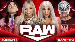 WWE RAW Liv Morgan amp Dirty Dom Vs Zelina Vega amp Rey Mysterio WWERAW WWE2K24 [upl. by Seroka975]