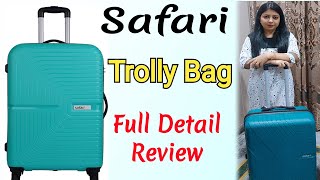 Safari Trolley bag  best luggage for travel 🧳  honest review [upl. by Anirtal503]