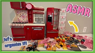 🍴 ASMR Organizing My Our Generation Kitchen with Mini Foods amp Shopkins  No Talking Tingly Sounds [upl. by Ierna353]