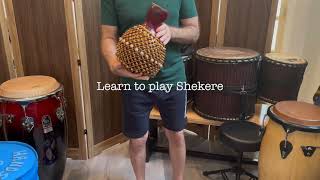 How To Play Shekere Demo West African Rhythms quotkuruquot [upl. by Oninotna]