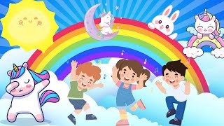 Rainbow Dance Party  Fun and Colorful Kids Dance Song [upl. by Rehteh846]