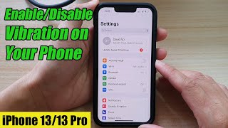 iPhone 1313 Pro How to EnableDisable Vibration on Your Phone [upl. by Asiuqram521]