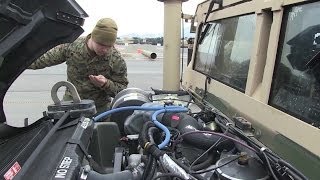 US Marines HUMVEE Inspection  Limited Technical Inspection [upl. by Ynehteb]