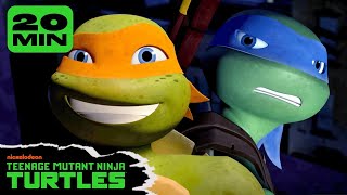 20 MINUTES of Leo and Mikeys BEST Bro Moments 💙🧡  Teenage Mutant Ninja Turtles [upl. by Mazonson806]