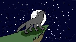 Wolf Howling Animation [upl. by Isnan]