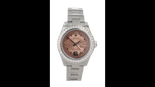 Rolex Custom Oyster Perpetual Pre Owned Watch Ref 176200 [upl. by Ringsmuth]