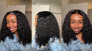 Ready to Wear Glueless Install  Best Affordable Short Curly Wig Ft Wiggins Hair 7x5 Closure [upl. by Adnawad]