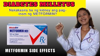 DIABETES SYMPTOMS TAGALOG  METFORMIN SIDE EFFECTS TAGALOG  SANHI PAANO MAIIWASAN ANG DIABETES [upl. by Yruam]