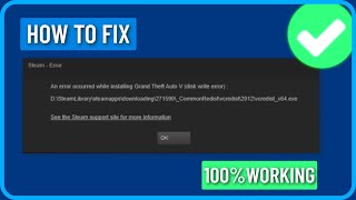 How to Fix Steam Disk Write Error 2024 [upl. by Cristin]