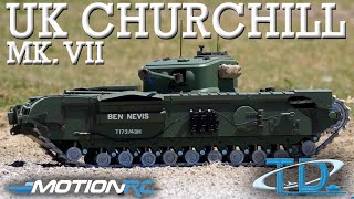 Tongde UK Churchill Mk VII 116 Scale RC Tank Overview  Motion RC [upl. by Kant]