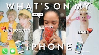 WHATS ON MY iPHONE never too many taebts pics lol ♡☎♡ [upl. by Hoes351]