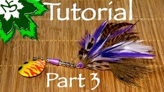 Bucktail Tying Tutorial  Part 3 the Collar  pike amp muskie spinner bait lure [upl. by Esil]