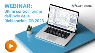 Ultimi controlli prima dellinvio delle Dichiarazioni GB 2023  GBsoftware [upl. by Aicella865]