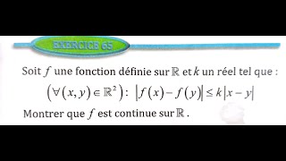 Limite et continuité 2 bac SM Ex 65 et 66 page 60 Almoufid [upl. by Aynad]