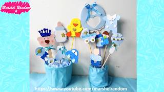 COMO HACER CENTROS DE MESA PARA BABY SHOWER 🍼 DIY MANUALIDADES ⭐ [upl. by Yunick]