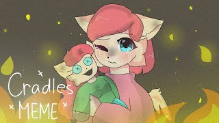 Cradles MemeKitty doll animation Gift for Kitty Channel Afnanflipaclip [upl. by Brightman117]