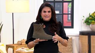 Clarks Leather Lug LaceUp Ankle Boot  Torhill Rise on QVC [upl. by Hgiel12]