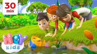 The fish song 🐠  Cartoon Animal Songs for Kids  HeyKids Nursery Rhymes [upl. by Silvers587]