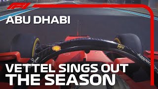 Sebastian Vettels Surprise Final Ferrari Radio Message  2020 Abu Dhabi Grand Prix [upl. by Werdn]