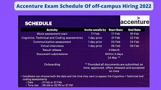 Accenture PrePlacement Connect 2022  Accenture Starts Hiring ASE  Exam Schedule [upl. by Octavia]