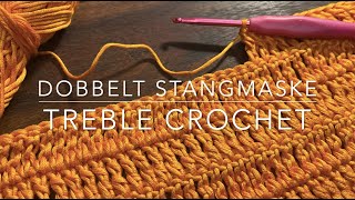 Lær at hækle Dobbelt Stangmaske 🧶 Mastering Treble Stitches 🧶 Easy Tutorial for Beginners 🧶✨ [upl. by Knut]