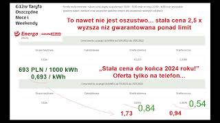 UWAGA Energa oferuje niezmienne ceny do końca 2024 wyższe niż gwarantowane ustawowo [upl. by Ralyt992]