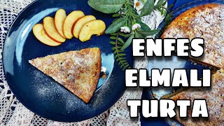 ELMALI TURTA TARİFİ  Kolay Nefis Elmalı Tart Turta Kek Tarifi Yapımı Malzemeleri Nasıl Yapılır [upl. by Tezil]