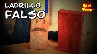 DIY➜ Crea un ladrillo falso personalizado para tus bromas más originales  Arte Track [upl. by Loferski]