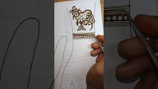 Mehndi designmehndihennatattoomehndishortstrendingshortvideoviralvideoytshortsyt [upl. by Irot]