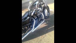 2013 Harley forty eight with cycle shack slipon [upl. by Stan907]