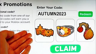 2023 5 NEW ROBLOX PROMO CODES All Free ROBUX Items in SEPTEMBER  EVENT  All Free Items on Roblox [upl. by Eiramanitsirhc566]