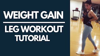 WEIGHT GAIN WORKOUT  LEG WORKOUT TUTORIAL 2020 in Hindi to gain muscle [upl. by Joselow]