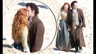 Poldark Tv Series Aidan Turner and Eleanor Tomlinson Behind The Scenes 9 [upl. by Pallaton731]