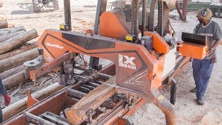 WoodMizer’s New Twin Rail LX450 sawmill in South Africa  WoodMizer [upl. by Larrabee]